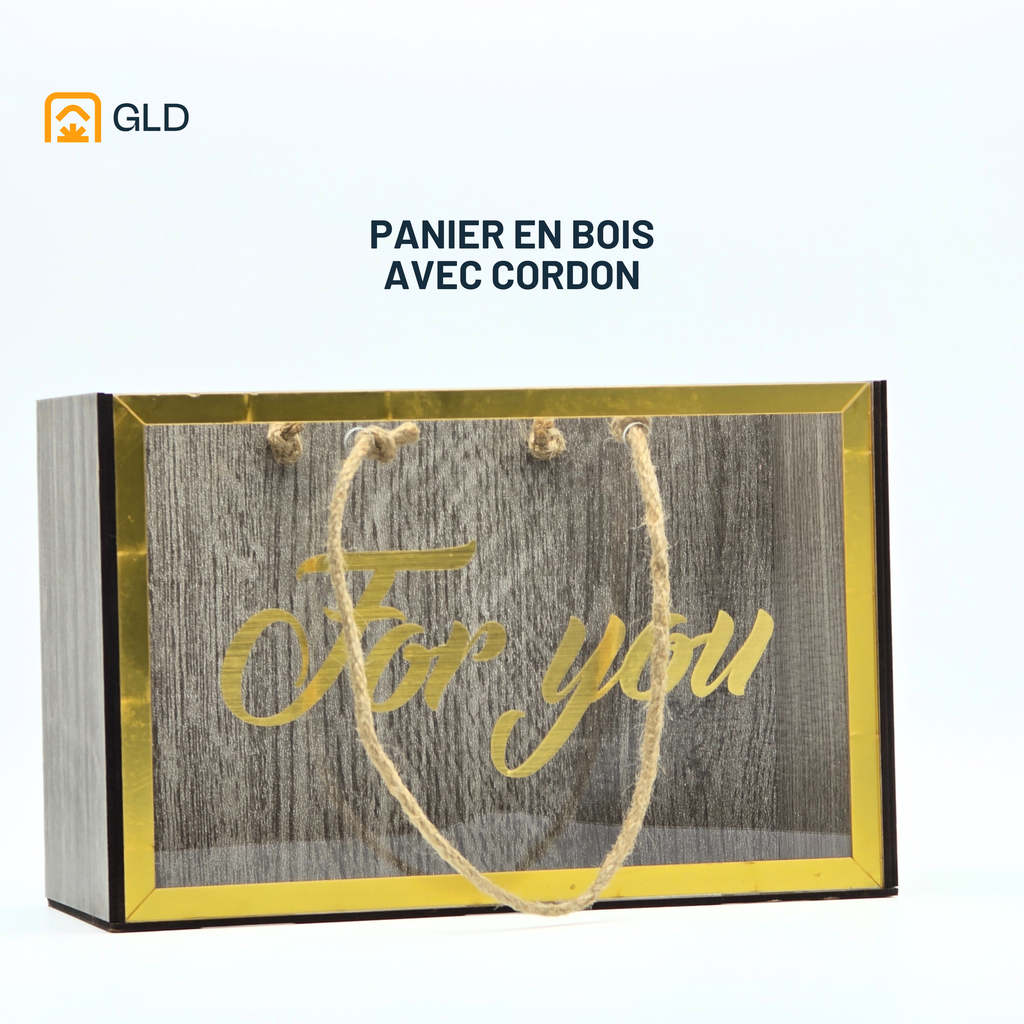 Marrent :  Panier En Bois Avec Cordon