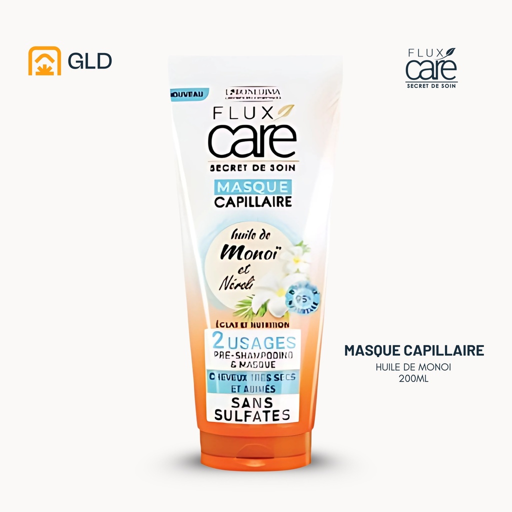Masque Capillaire Flux Care Huile De Monoi Et Neroli Tube 200 Ml