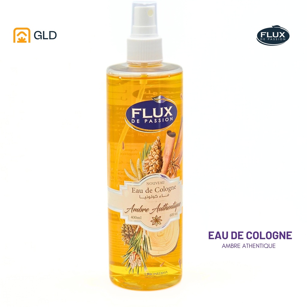 Eau De Cologne Flux 400 Ml Ambre Authentique