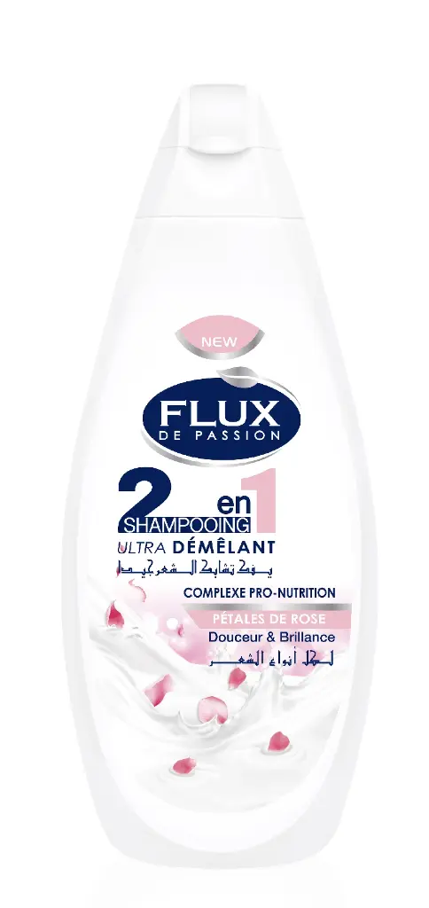 Shampooing Flux 425 Ml Petales De Rose 2En1 