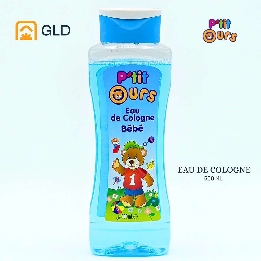 Eau De Cologne Bébé P'tit Ours Bleue 500 Ml