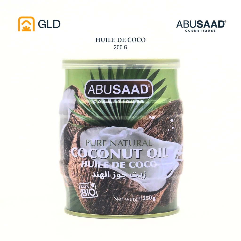 Abusaad Huile De Coco 100% Bio (Natural ) 250Gr