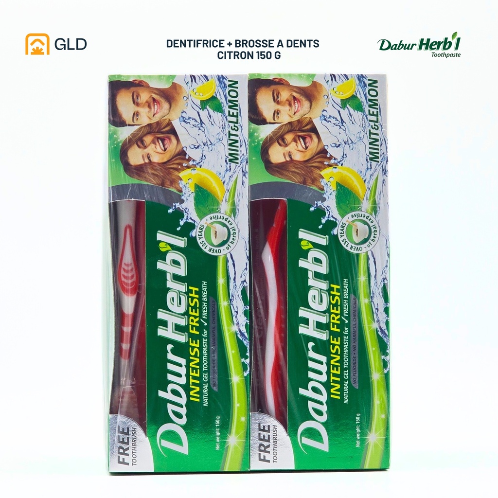 Pack Dabur Herbal Mint & Lemon 150G 