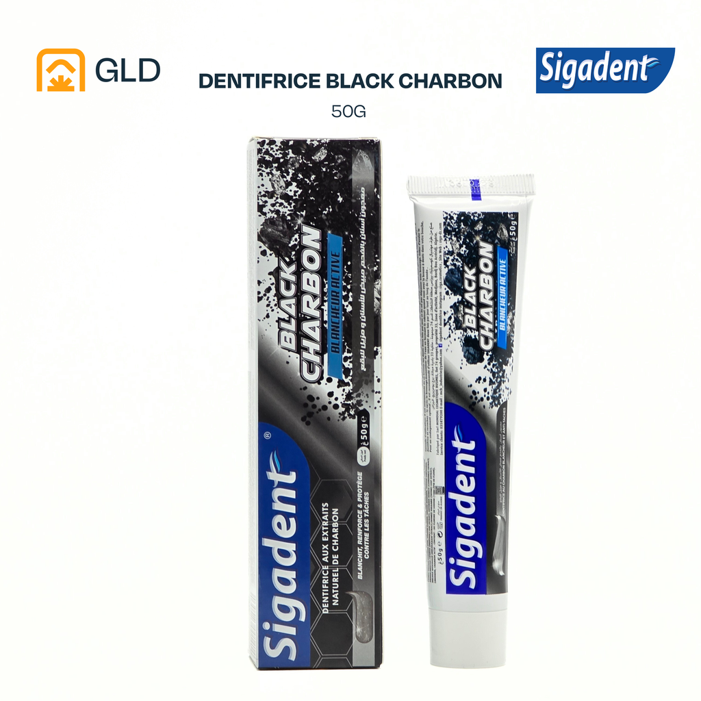 Dentifrice Sigadent Black Charbon 50 G