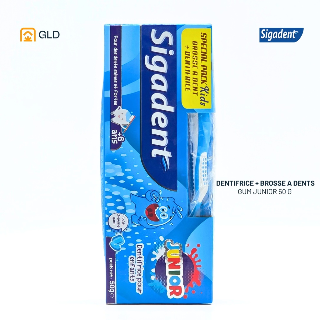 Pack Sigadent Special Junior Chewin-Gum + Brosse