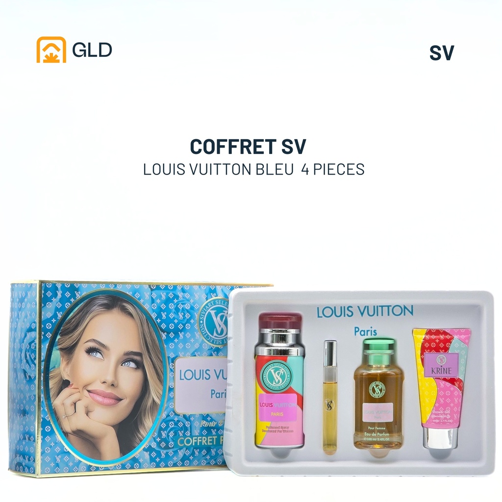 Coffret Savon 4Pcs Bleu