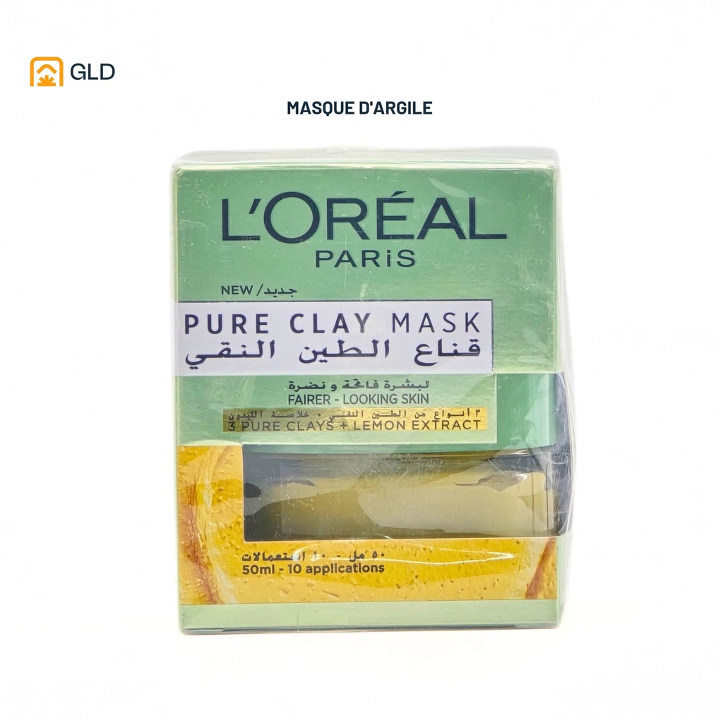 Masque d'Argile Loreal Pure Extrait De Citron 50 Ml