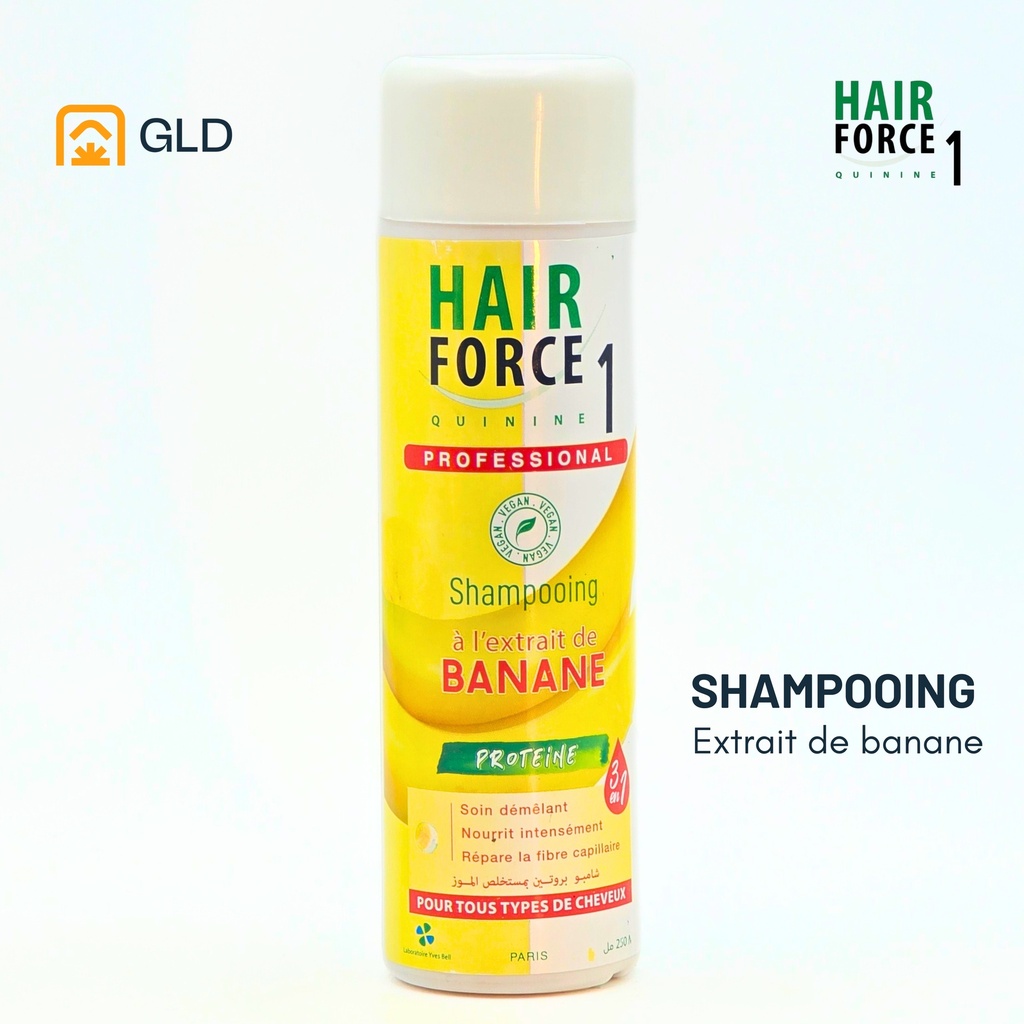 Shampooing Hair Force 1 A L'Extrait De Banane 250 Ml