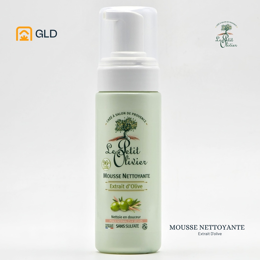 Mousse Nettoyante Le Petit Olivier Extrait d'Olive 150 Ml