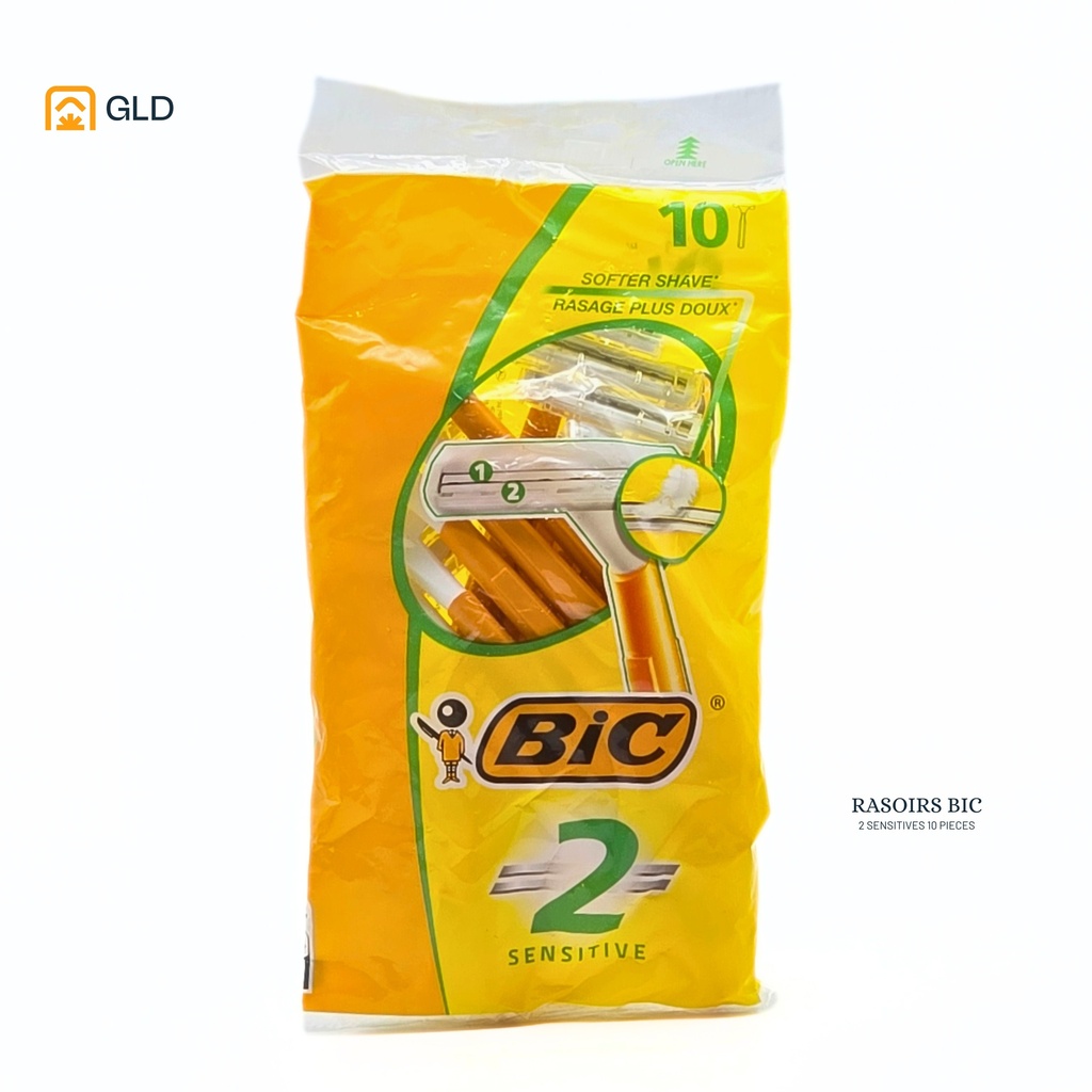 Rasoirs Bic Sensitive 2 Lames 10 Pièces 