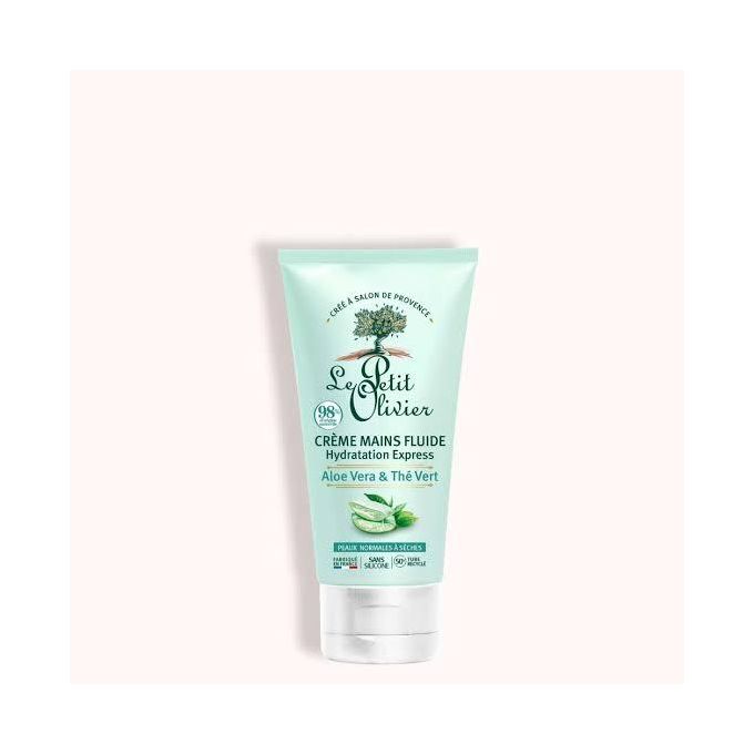 Creme Mains fluide Le Petit Olivier Aloe Vera Et The Vert