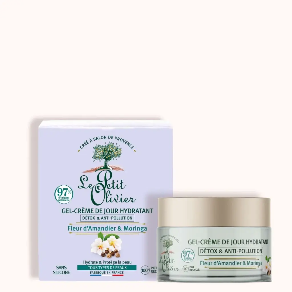 Gel Creme De Jour Hydratant Le Petit Olivier Fleur d'Amandier & Moringa 50 Ml
