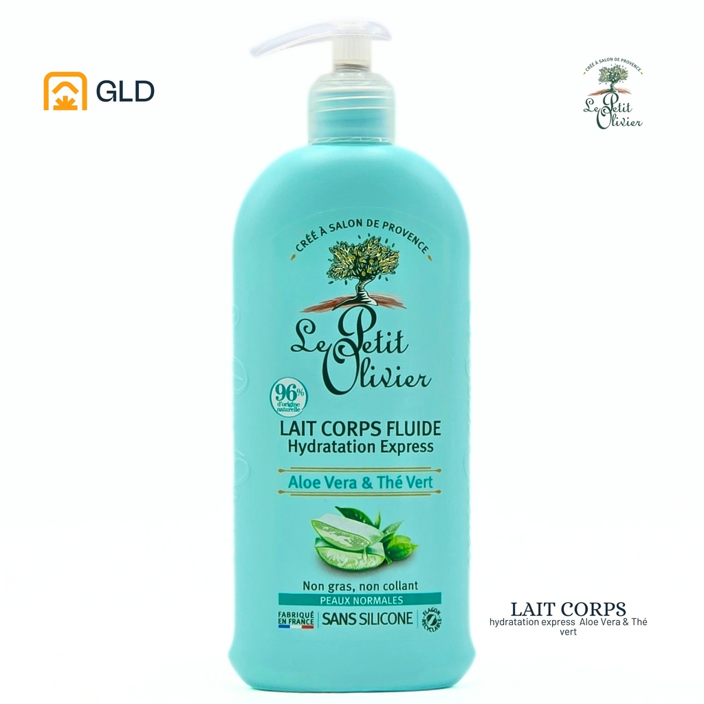 Lait Corps Fluide Le Petit Olivier Aloe Vera & The Vert 250 Ml 