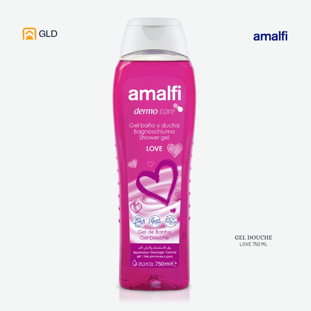 Gel Douche Amalfi  Love 750 Ml