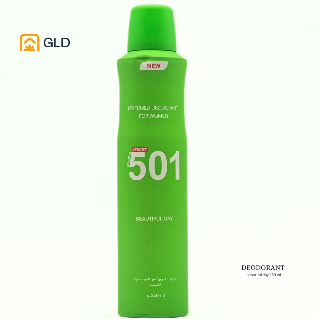 Deodorant 501 Beautiful Day - Vert Pour Femmes 250 Ml