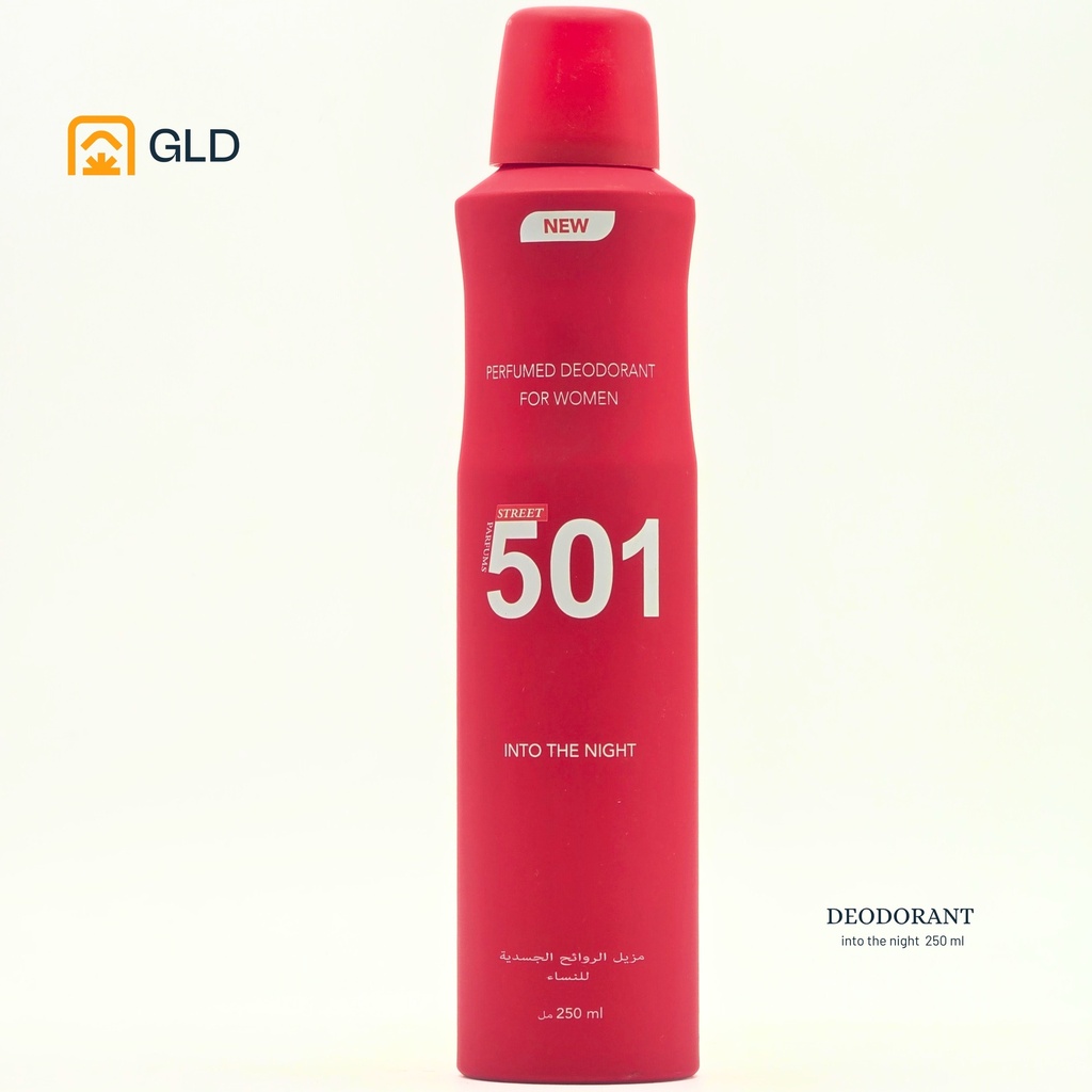 Deodorant 501 Into The Night - Rouge Pour Femmes 250 Ml   