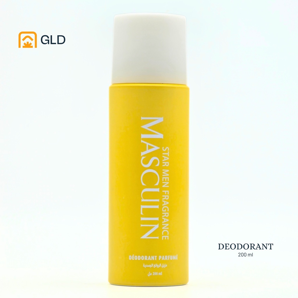 Deodorant Masculin Jaune 200 Ml 