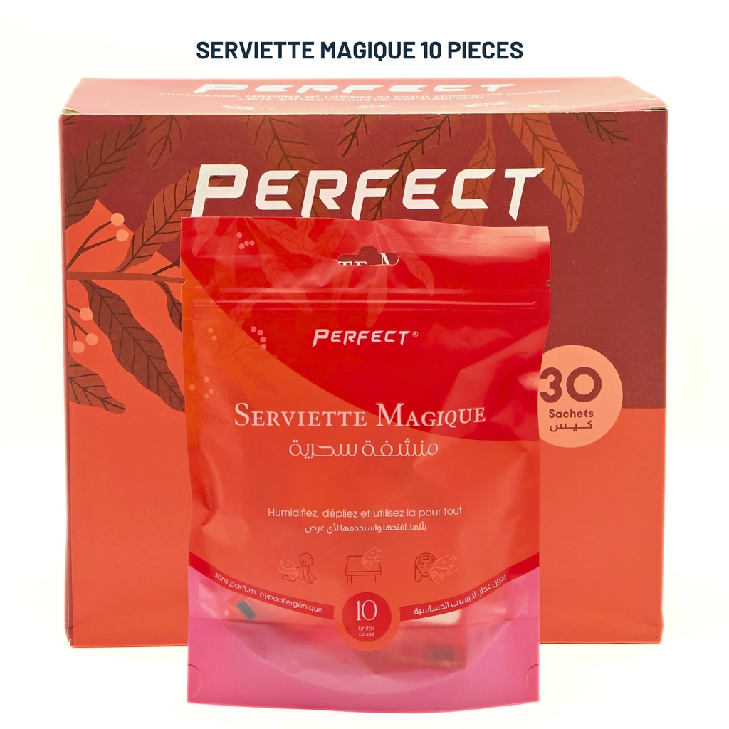Serviette CT-24/26S10 10 Pieces ( 1 box de 30 sachets ) 