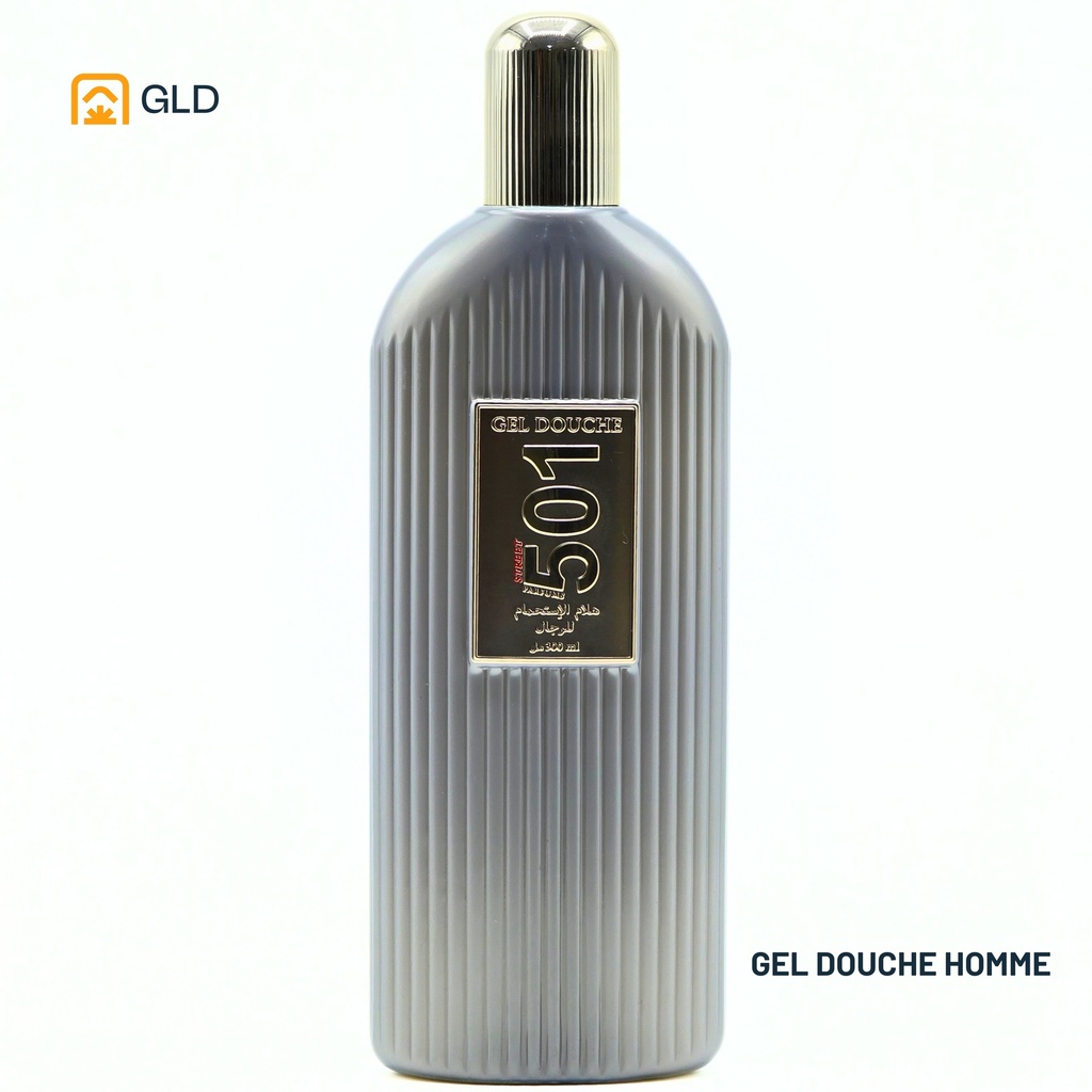 Gel Douche 501 Homme Gris 300 ml  