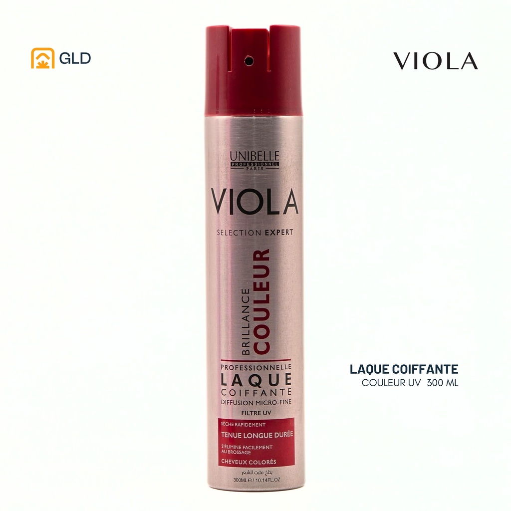 Laque Coiffante Viola Brillance Couleur 300 Ml   