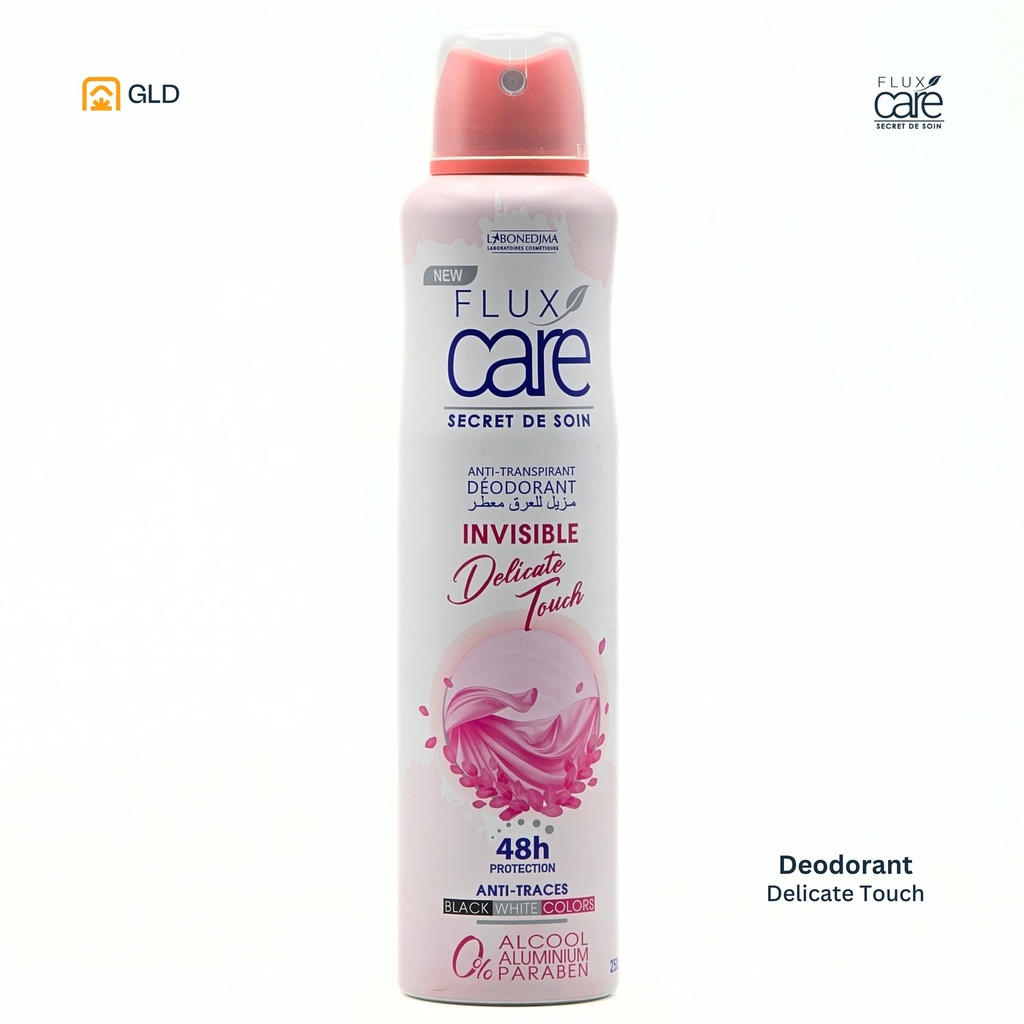 Deodorant Flux Care  Sans Alcool Invisible Delicate Touch 250 Ml