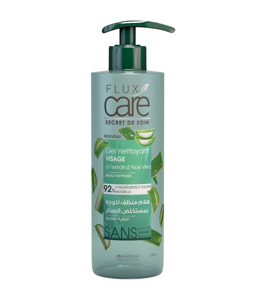 Gel Nettoyant Visage 390 Ml A L'Extrait D'Aloe Vera