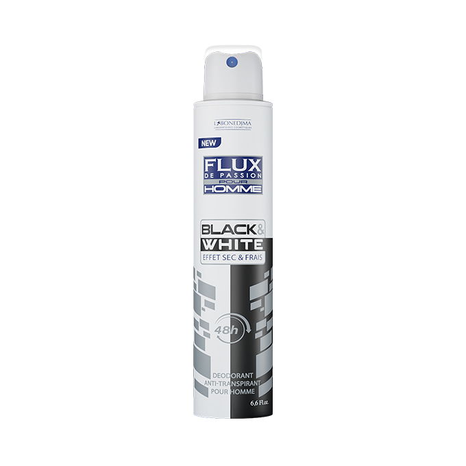 Deodorant Flux Men Black And White 200 Ml