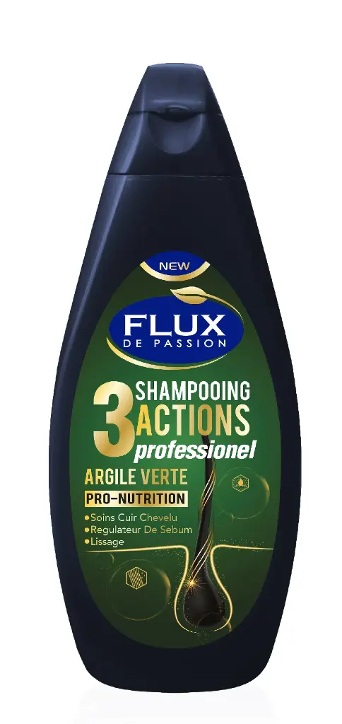 Shampooing Flux 425Ml 3 Actions Argile Vert 