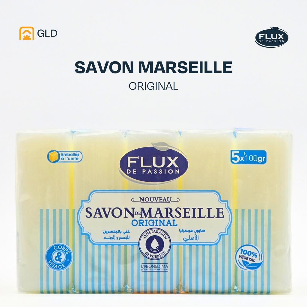 Savon De Marseille Flux Original 100 Gr 5Ps