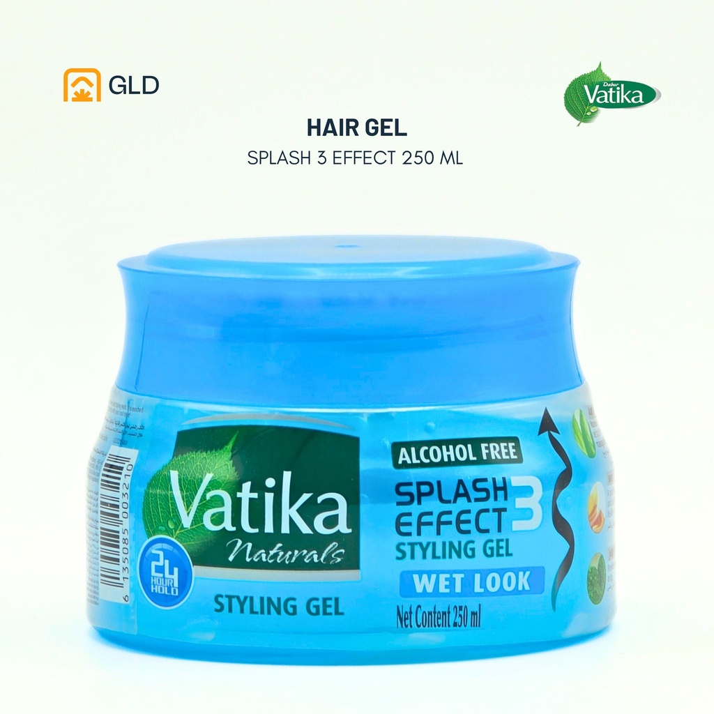 Gel Cheveux Vatika Wet Look  - Splash Efect 250Ml