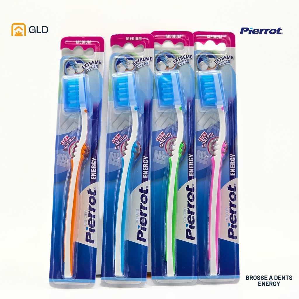 Brosse A Dent Energy Pierrot Medium (Système Articulaire)