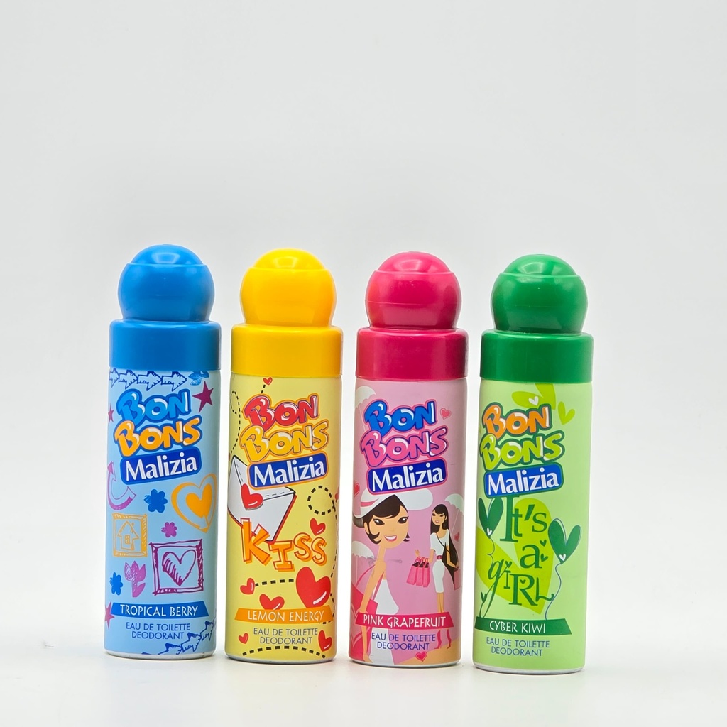 Deodorant Enfants Malizia Bonbons 75 Ml 4 couleurs