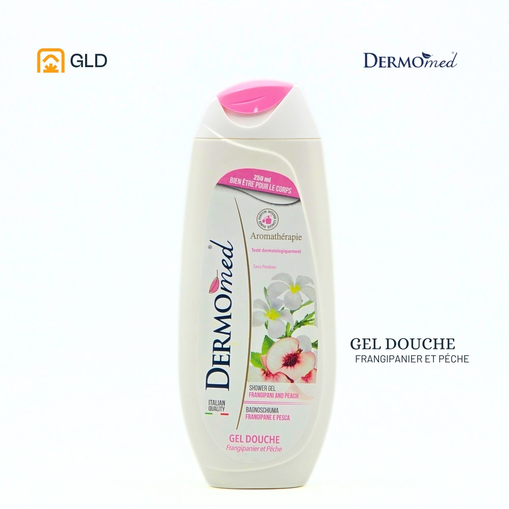 Gel Douche Dermomed Frangipanier Et Peche 250 Ml