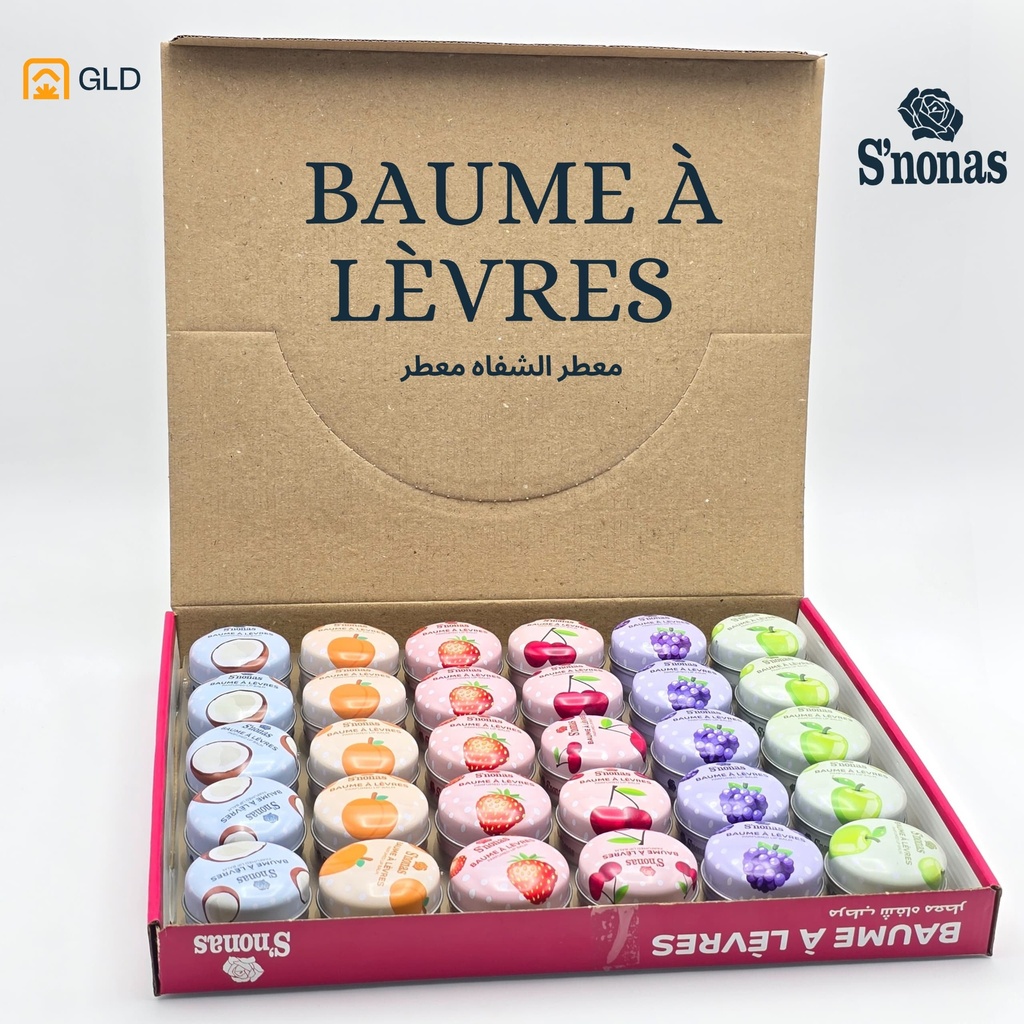 Baume A Lèvres S'nonas 15 Gr (Présentoir de 30 Pièces)