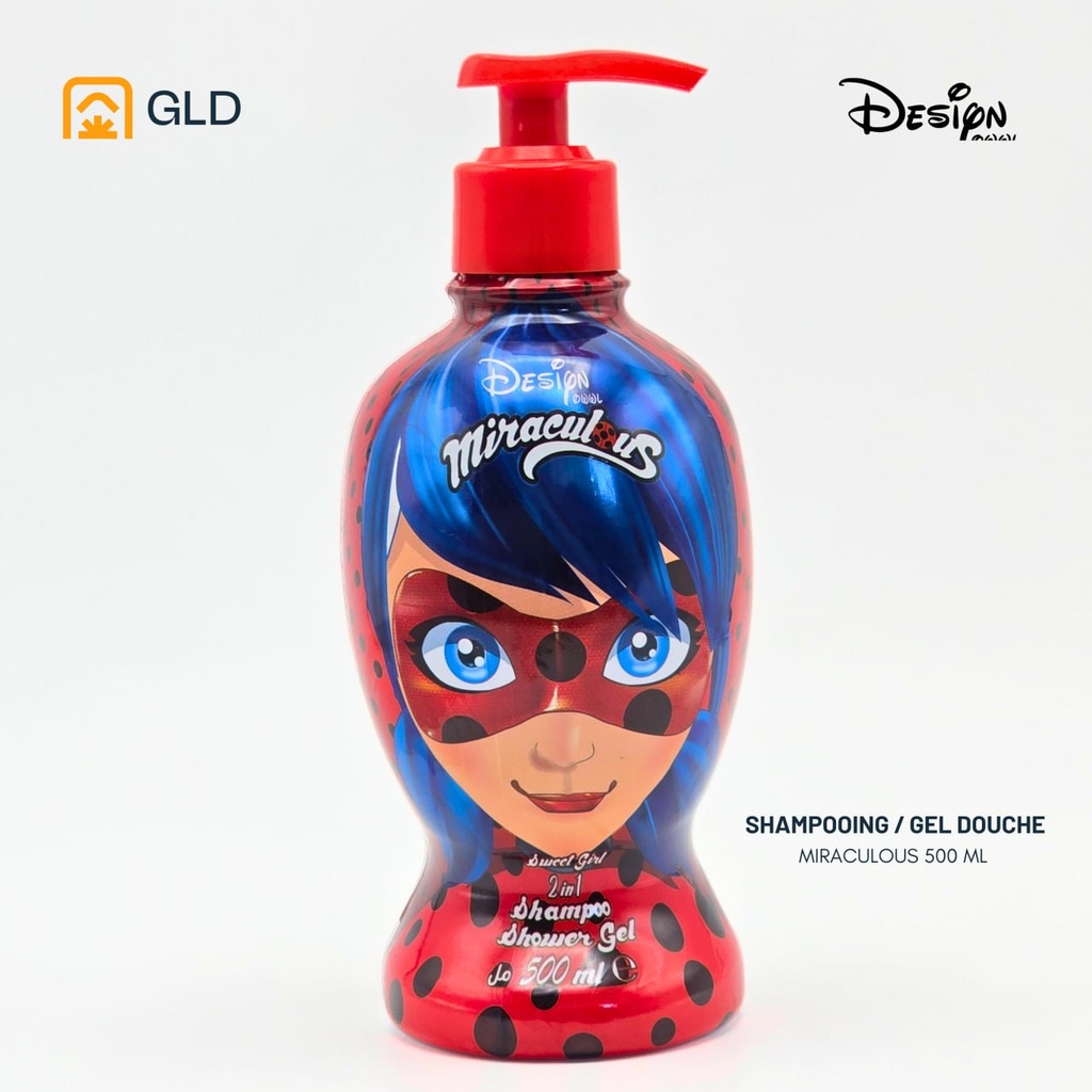 Shampooing + Gel Douche Design Miraculous 500ml