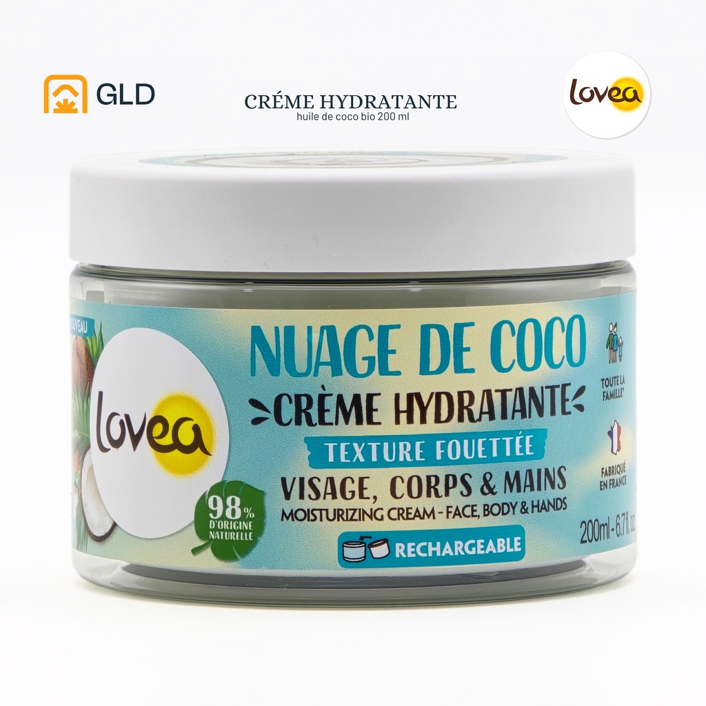 Creme hydratante Lovea Nuage De Coco 200 Ml