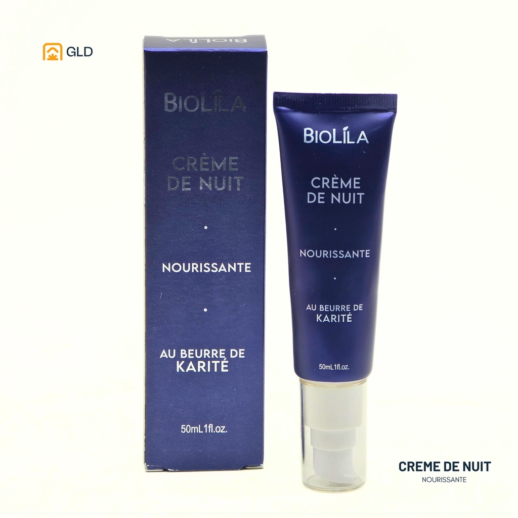 Creme de nuit Biolila nourissante au beurre de karité 50 Ml   