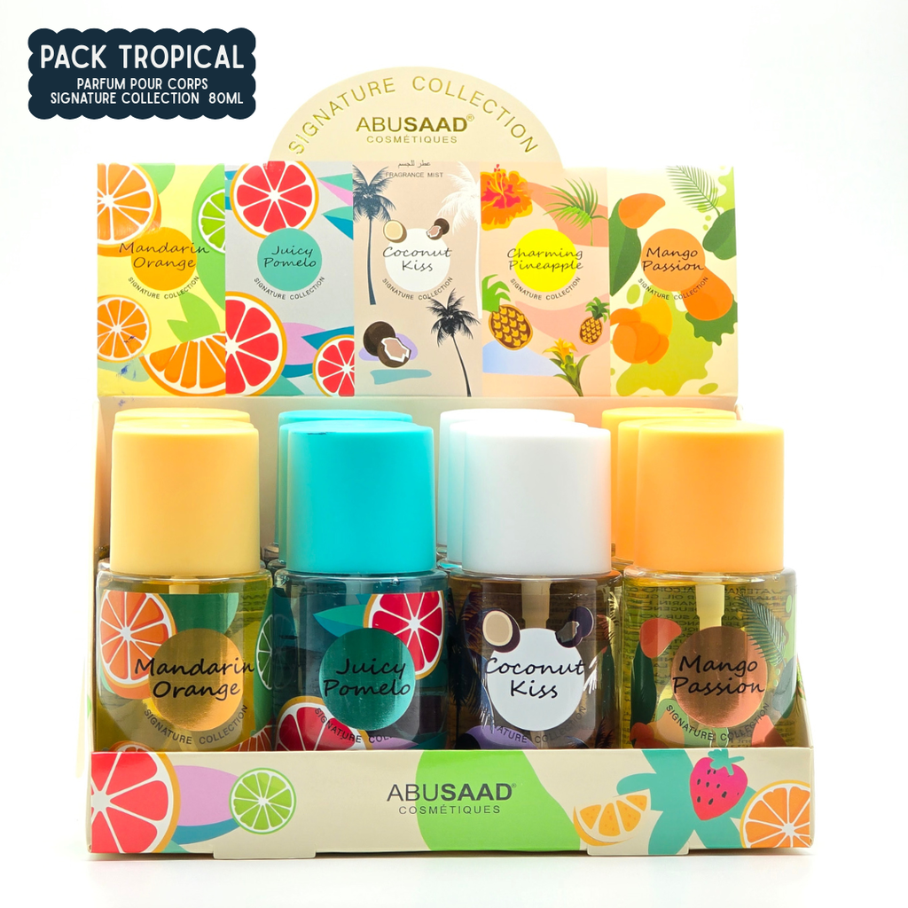 Parfum Pour Corps 80 Ml Signature Collection Pack Tropical (Présentoir 12 pièces)